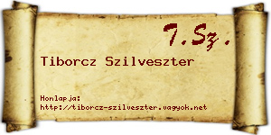 Tiborcz Szilveszter névjegykártya